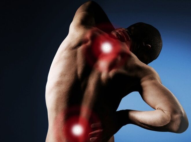болка в гърба поради гръбначна остеохондроза